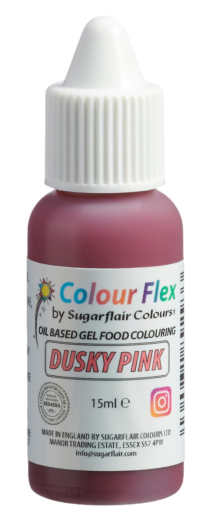 Colour Flex Dusky Pink Oil Based Food Colouring Gel For Colouring High