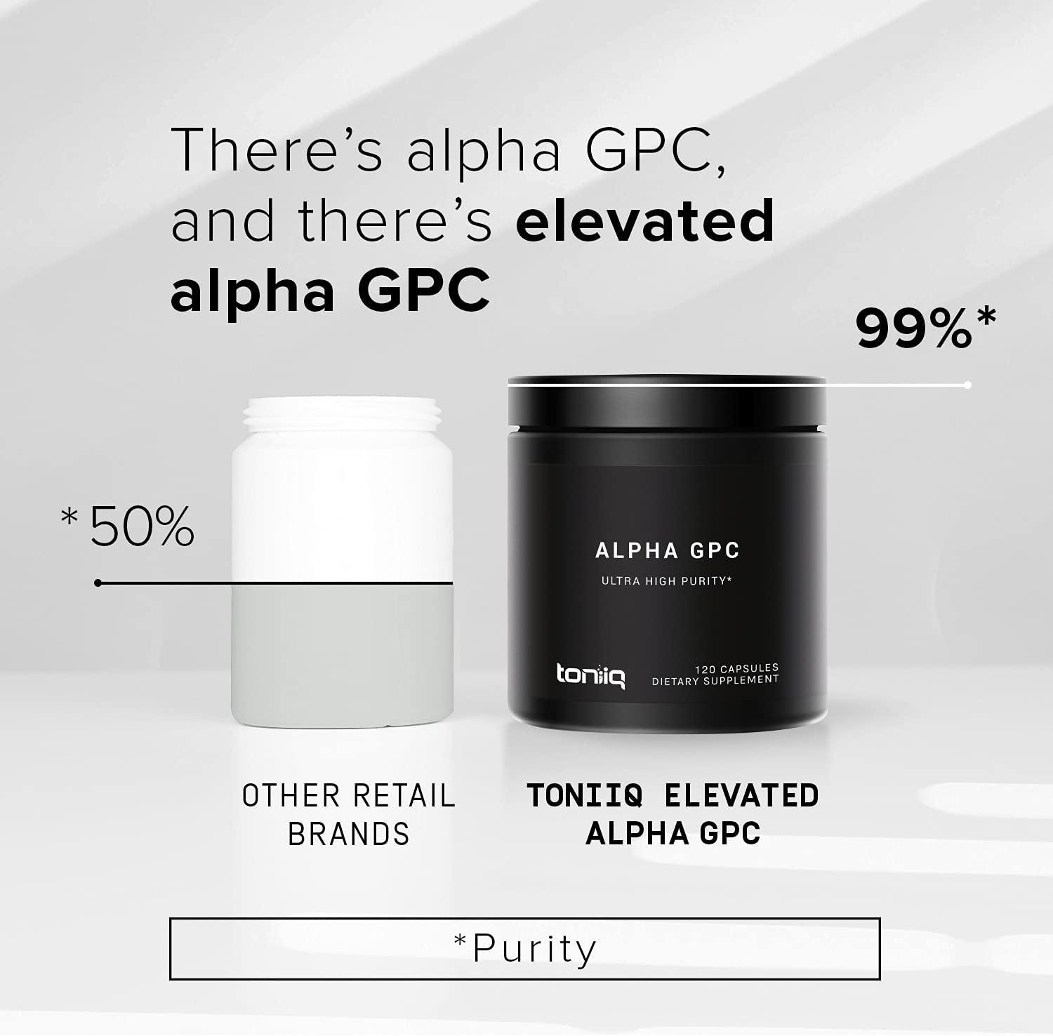 Alpha GPC Capsules 600mg Concentrated Formula 99 Pure