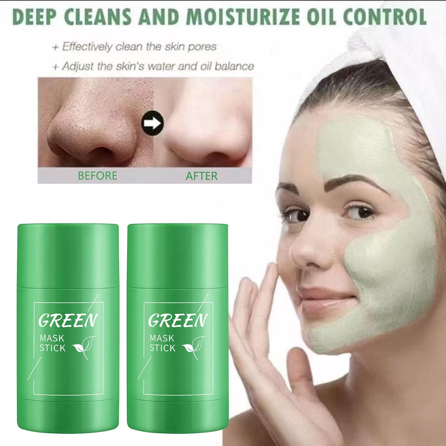 Green Tea Mask Stick Clay Mask Face Mask Skin Care Green Tea Deep Cleanse Mask Stick Blackhead