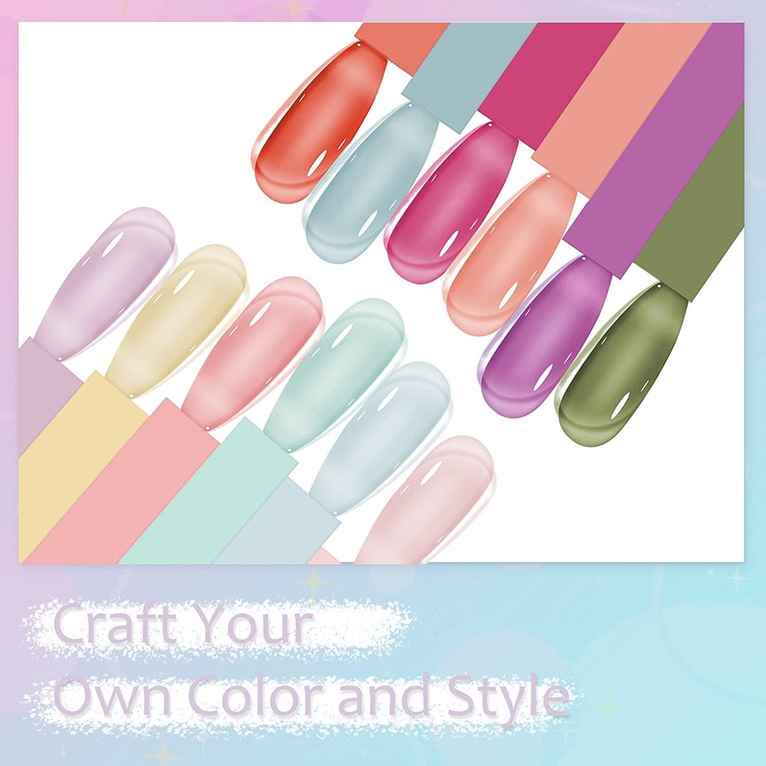 Buy AQ FASHION New Pastel HD Shine long-lasting stay and Quick Dry Gel Nail  Polish Set of 6 Combo Online at Low Prices in India - Amazon.in