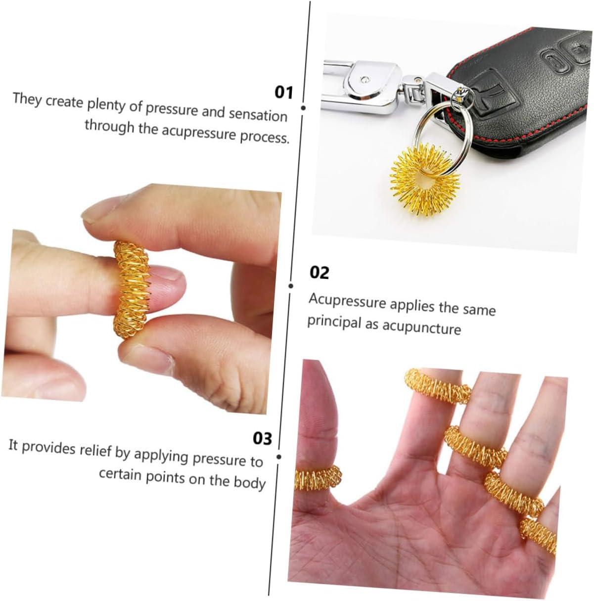 Buy Beavorty 20pc Finger Massage Rings - Pink Spiky Sensory Stress ...