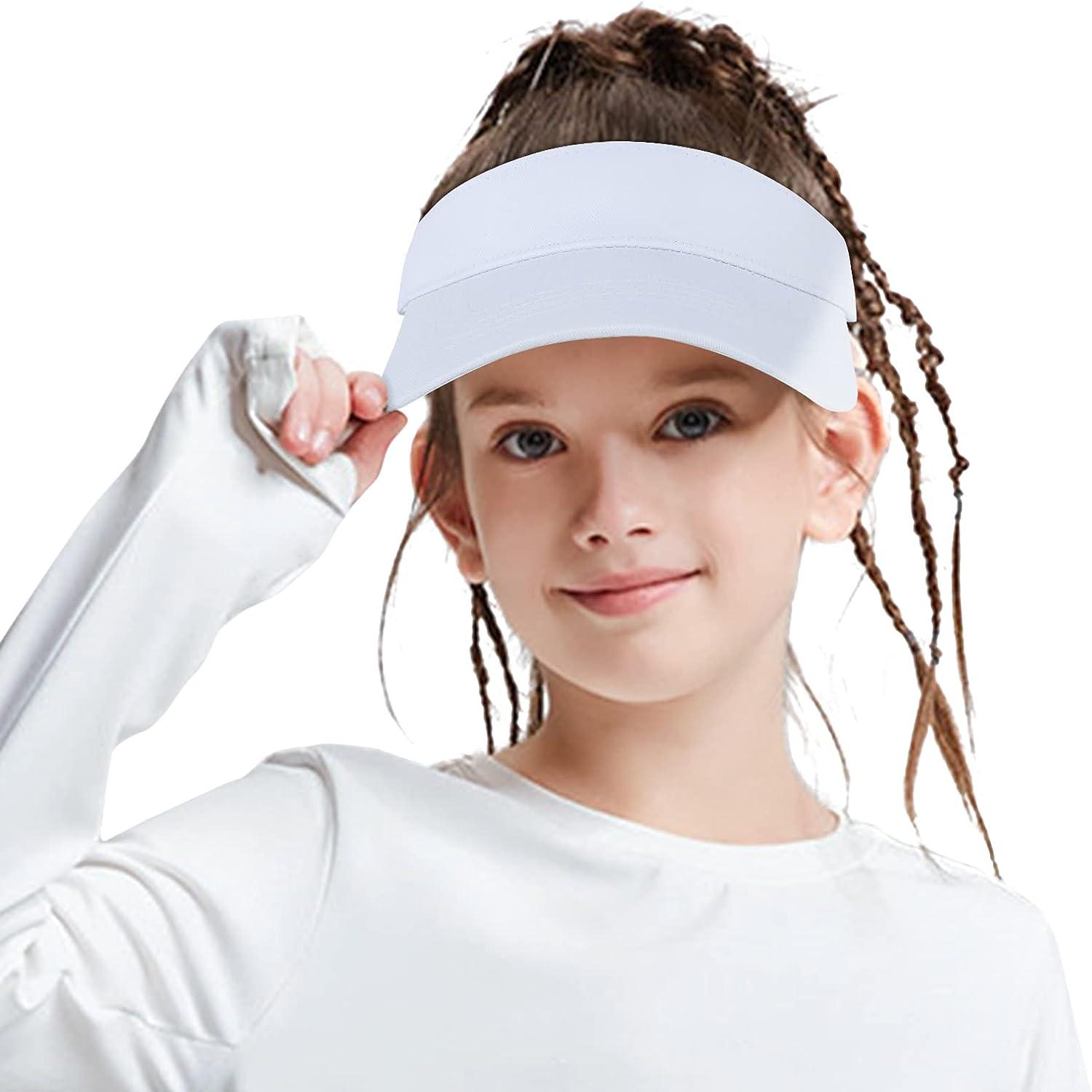 Durio Kids Sun Visor Hat Adjustable Athletic Baseball Hat for Girls 6