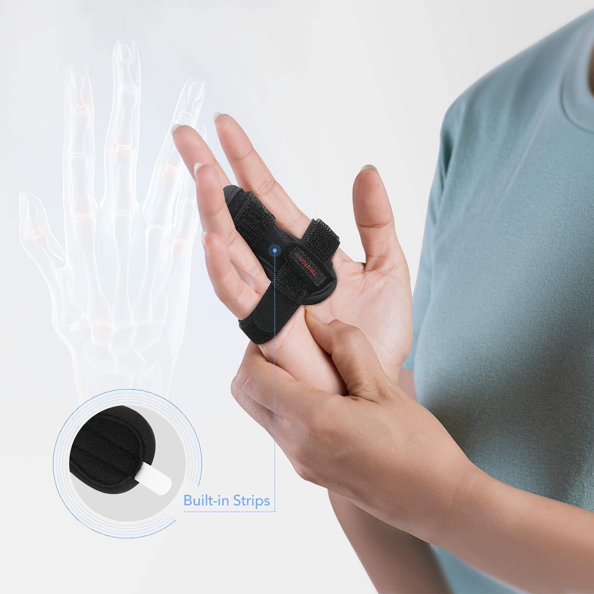Tikaton Trigger Finger Splint Adjustable Support Brace for Finger