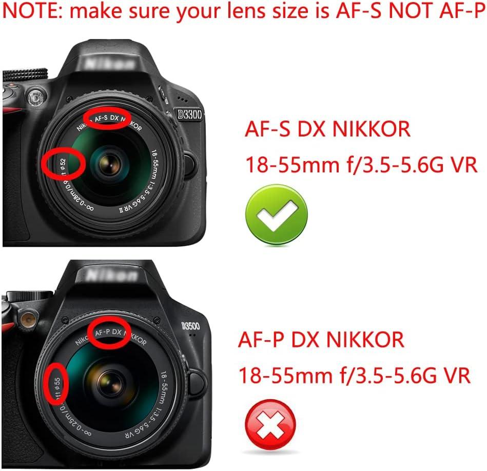Lot De 2 Capuchons D'objectif Et 2 Cache-culasses Pour Nikon - Protection Anti-poussière Pour D90, D750, D850, Etc.