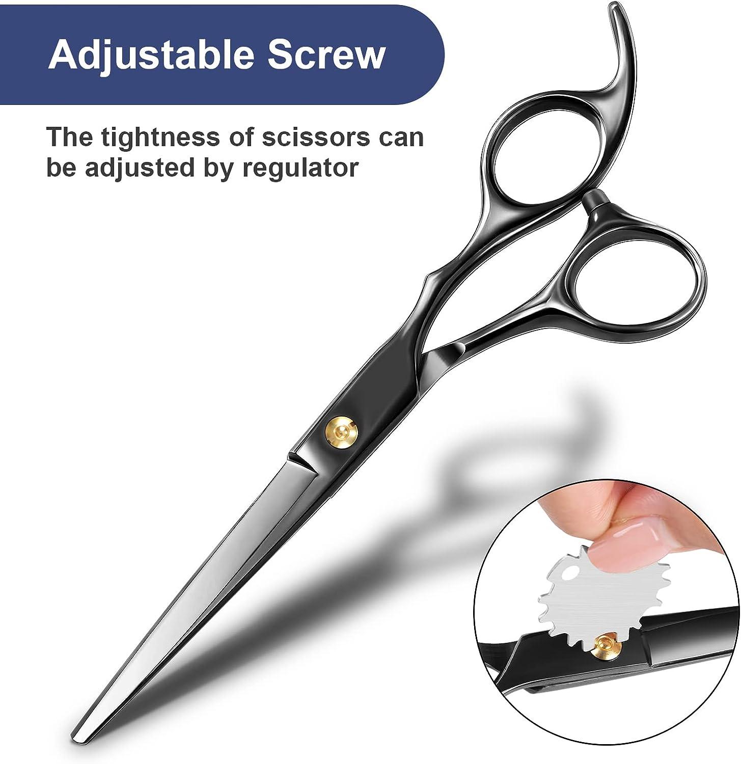 Ansnbo Professional Hair Cutting Scissors, 6 Inch Premium Stainless Steel  Hair Shears Barber Scissors with Sharp Blades Best Hair Cutting Shears for  Women Men Pets Salon home and Barber
