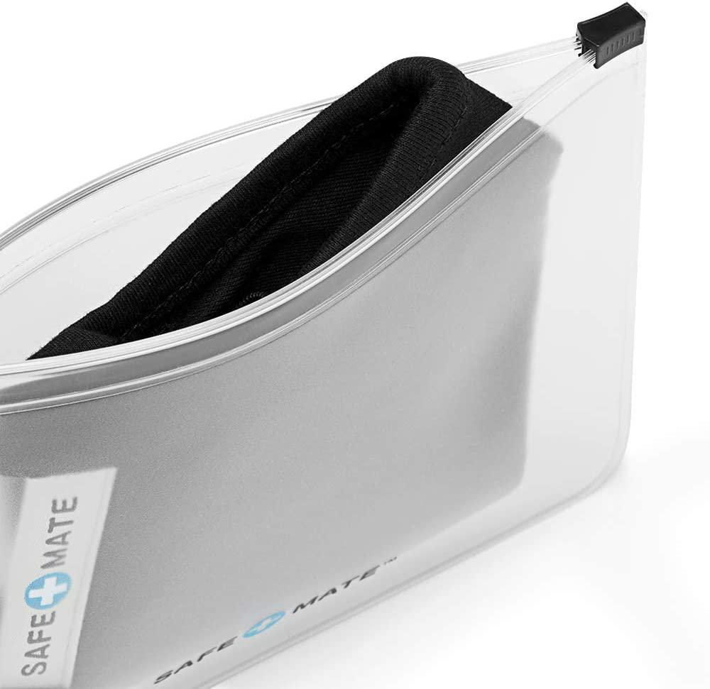 Safe+Mate Face Mask Storage Bags (3) Reusable Carrying Pouch