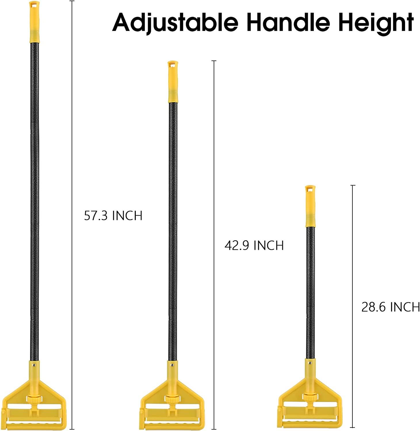 Commercial Heavy Duty 60 Metal Mop Handle Adjustable for Industrial