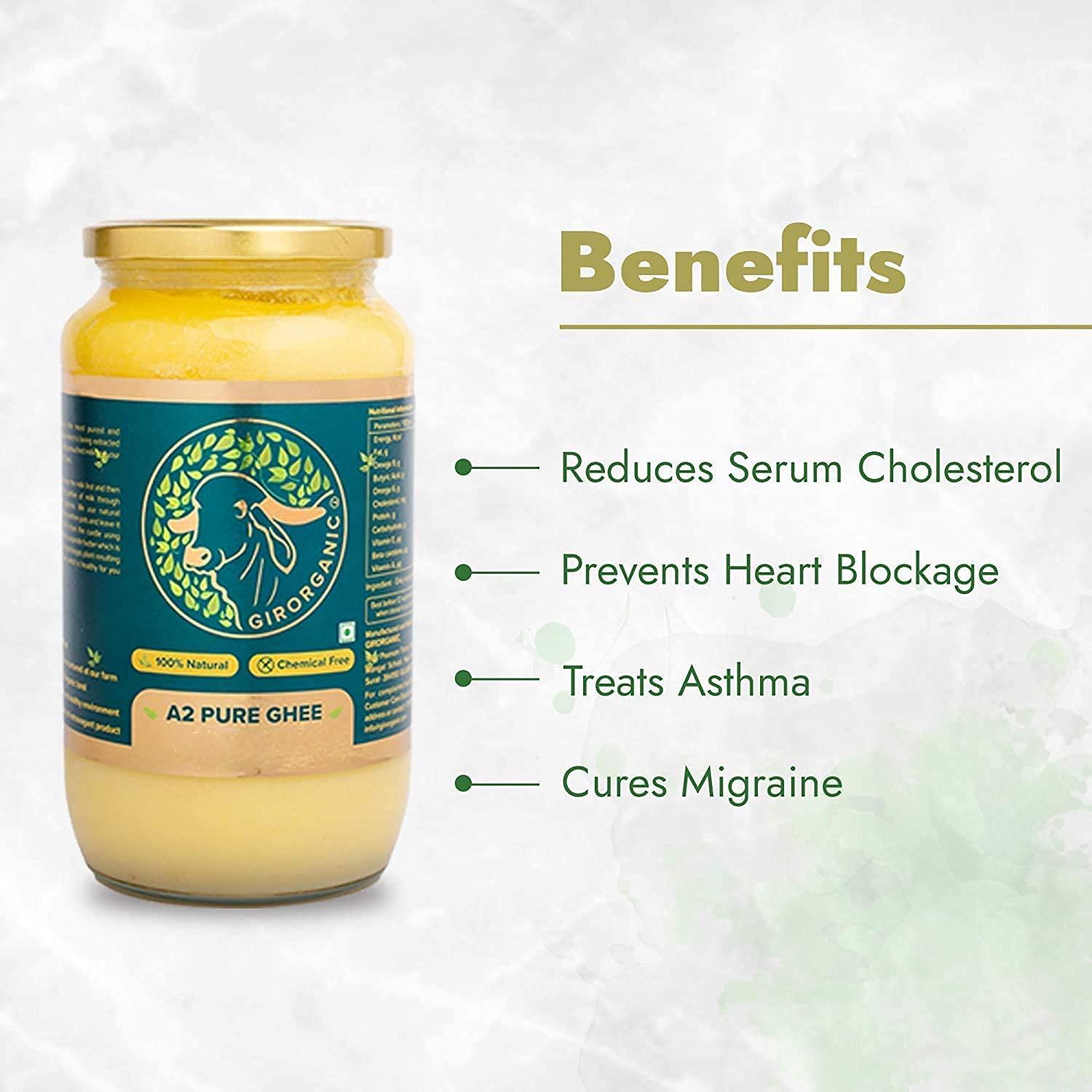 Organic Grass Fed A2 Ghee Clarified Butter from Unsalted