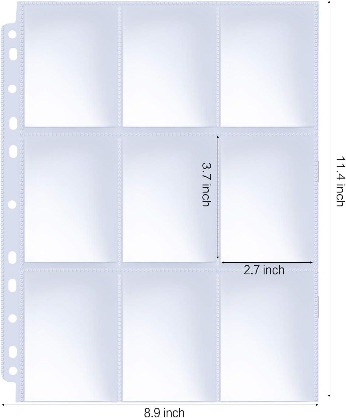 card sleeve page Amazon.com: 40 Pack 9 Pocket Page Protectors,720 Pockets Double Sided Card  Holder Pages for a 3 Ring Binder, Card Protector Sheets Baseball Card  Binder,Fit for MTG, TCG, Baseball Standard Cards : Toys main image 1