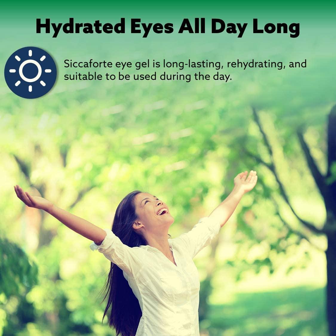 Siccaforte Eye Gel for Dry Eyes Intensive Moisturizing Gel with