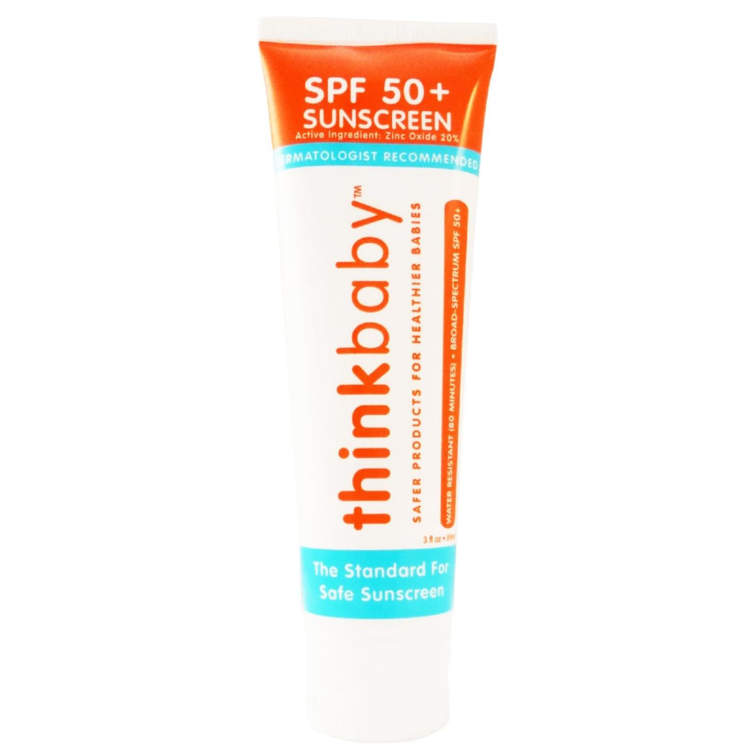 Thinkbaby Baby Suncreen SPF 50 3 fl oz Safe for Babies