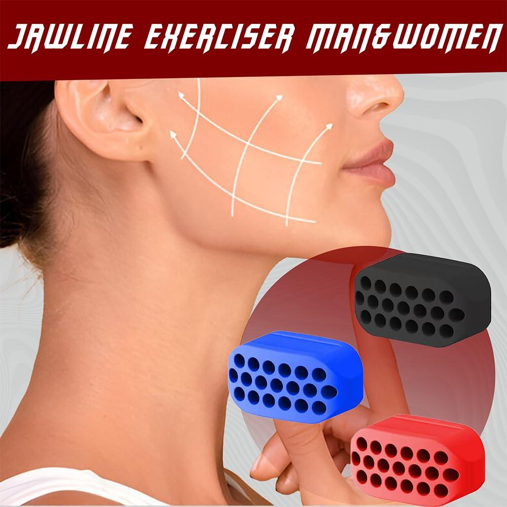 Jaw Exerciser Set (6 Pcs) Resistance Levels for Men Women