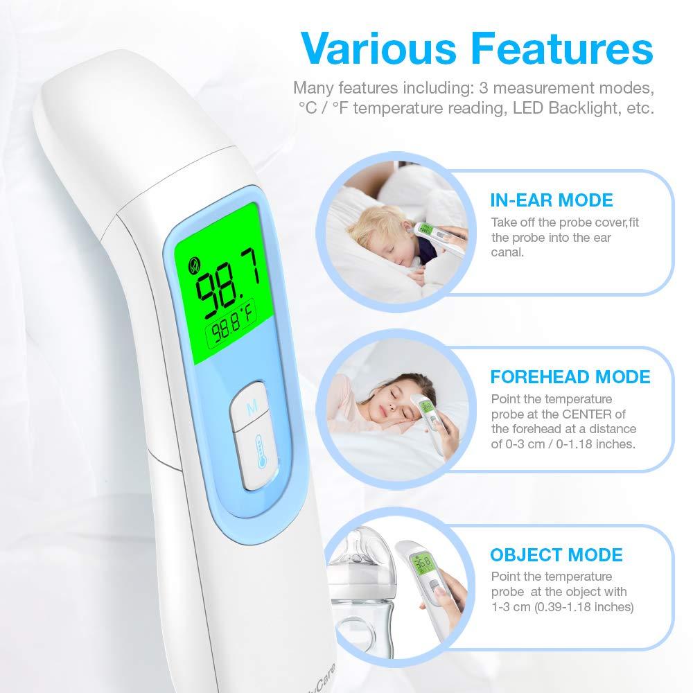 CandyCare Touchless Smart Infrared Thermometer with LCD Digital Screen