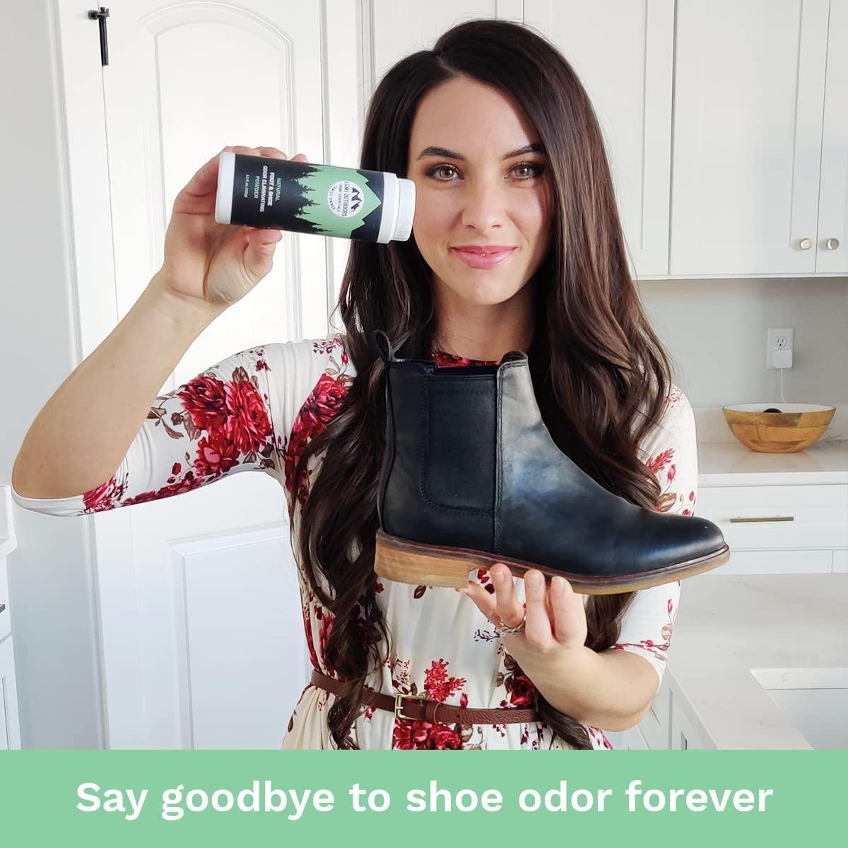 Lumi Outdoors Natural Foot Powder Deodorizer TalcFree Shoe Odor