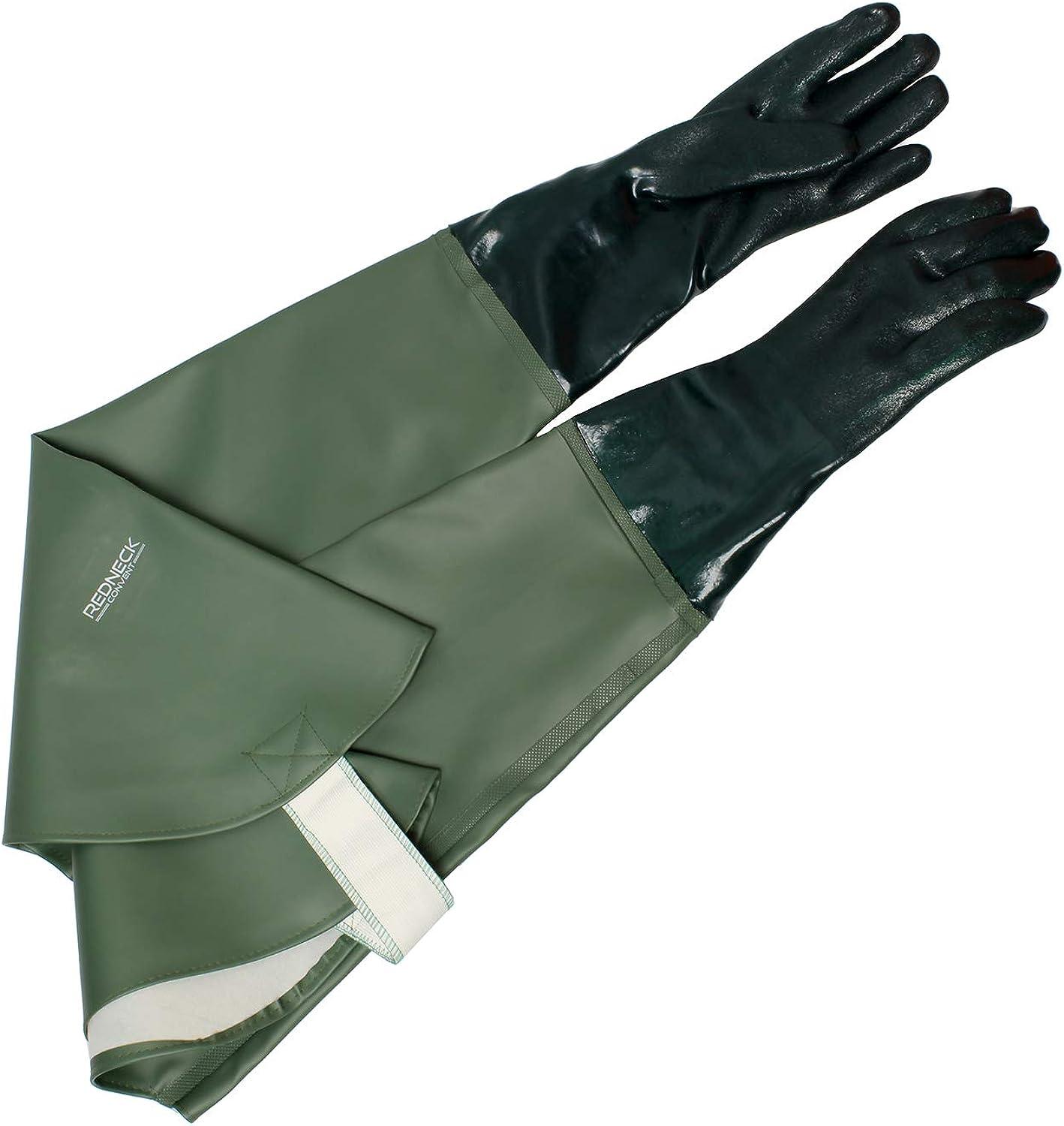 Redneck Convent Trapping Gauntlet Gloves 38in Insulated Waterproof Gloves  Shoulder Length Duck Hunting Accessories Decoy Gloves
