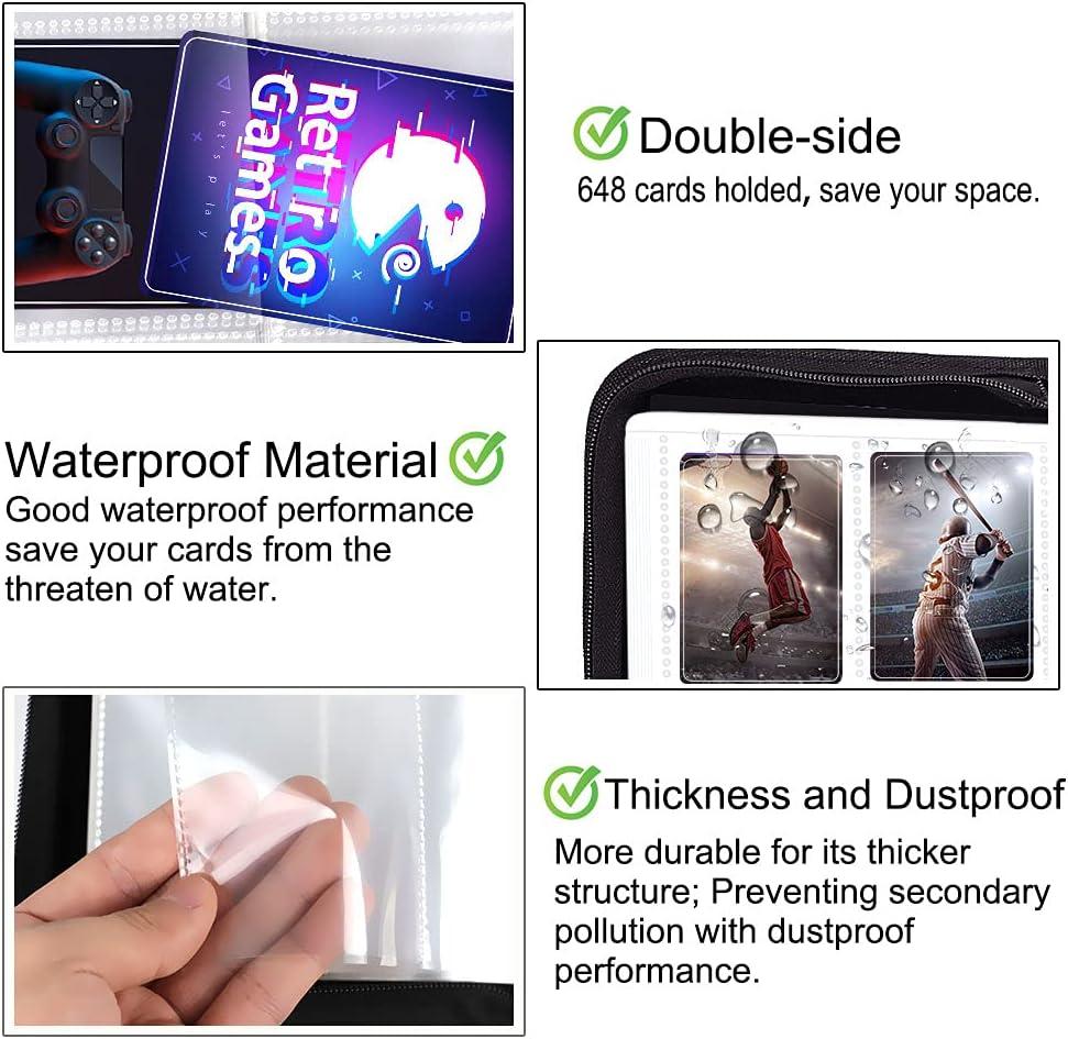 skylanders card binder Amazon.com : ABLY 540 Pockets Double-Sided Trading Card Pages Sleeves  9-Pocket Clear Plastic Game Card Protectors for Skylanders, Pokemon,  Baseball Cards and More, Fit 3 Ring Binder (30 Pages) : Office Products