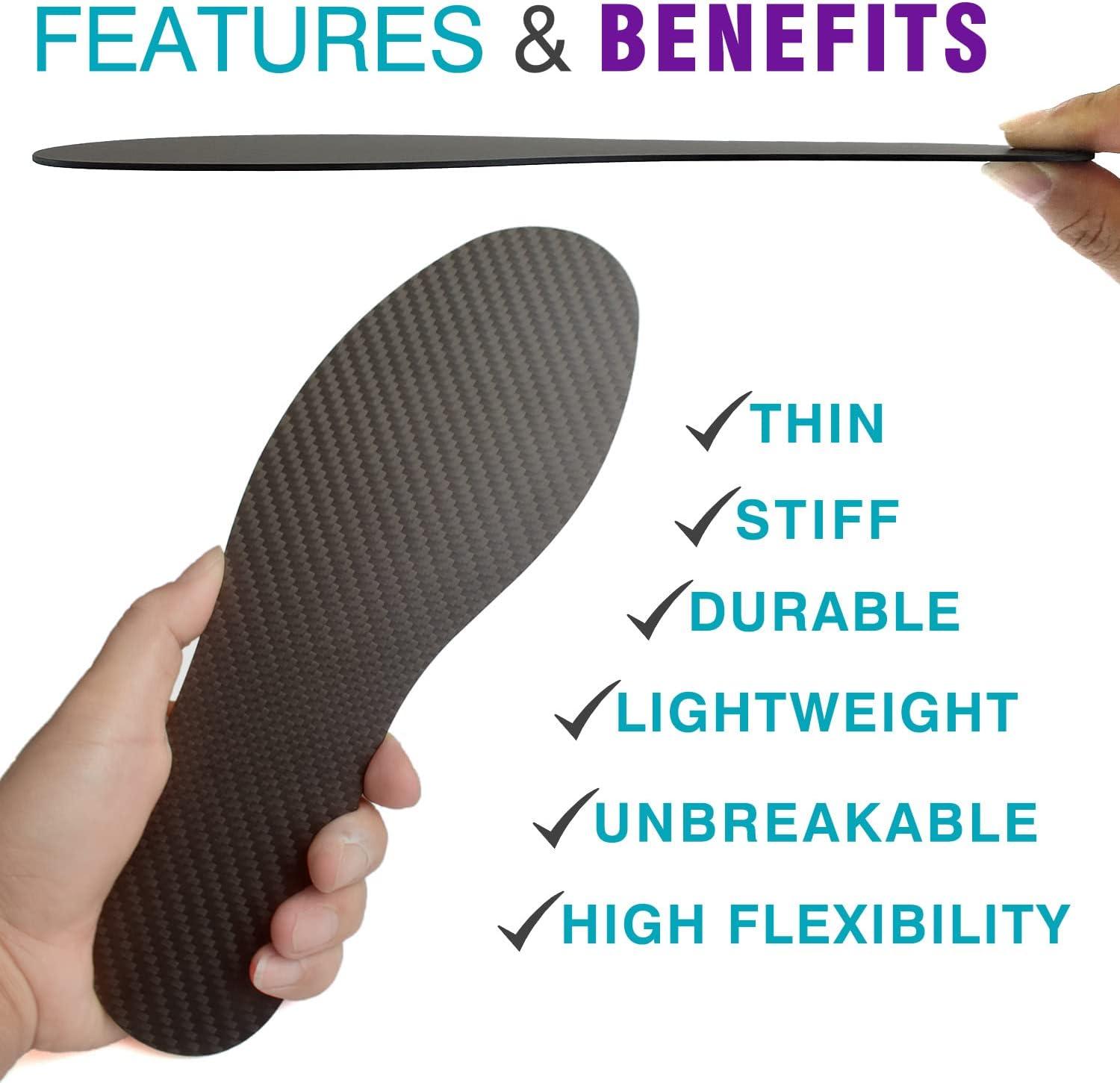 Carbon Fiber Shoe Inserts for Arthritis & Metatarsal Fractures 27.5cm