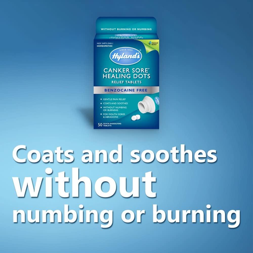 Canker Sore Relief Hyland's Fast Dissolving Healing Dots Natural
