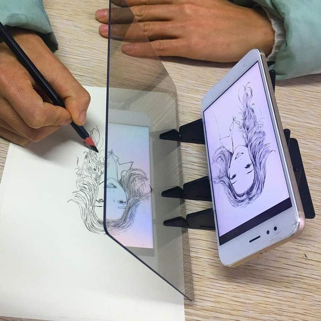 2 Sets Portable Optical Drawing Board Sketching Tool Acrylic