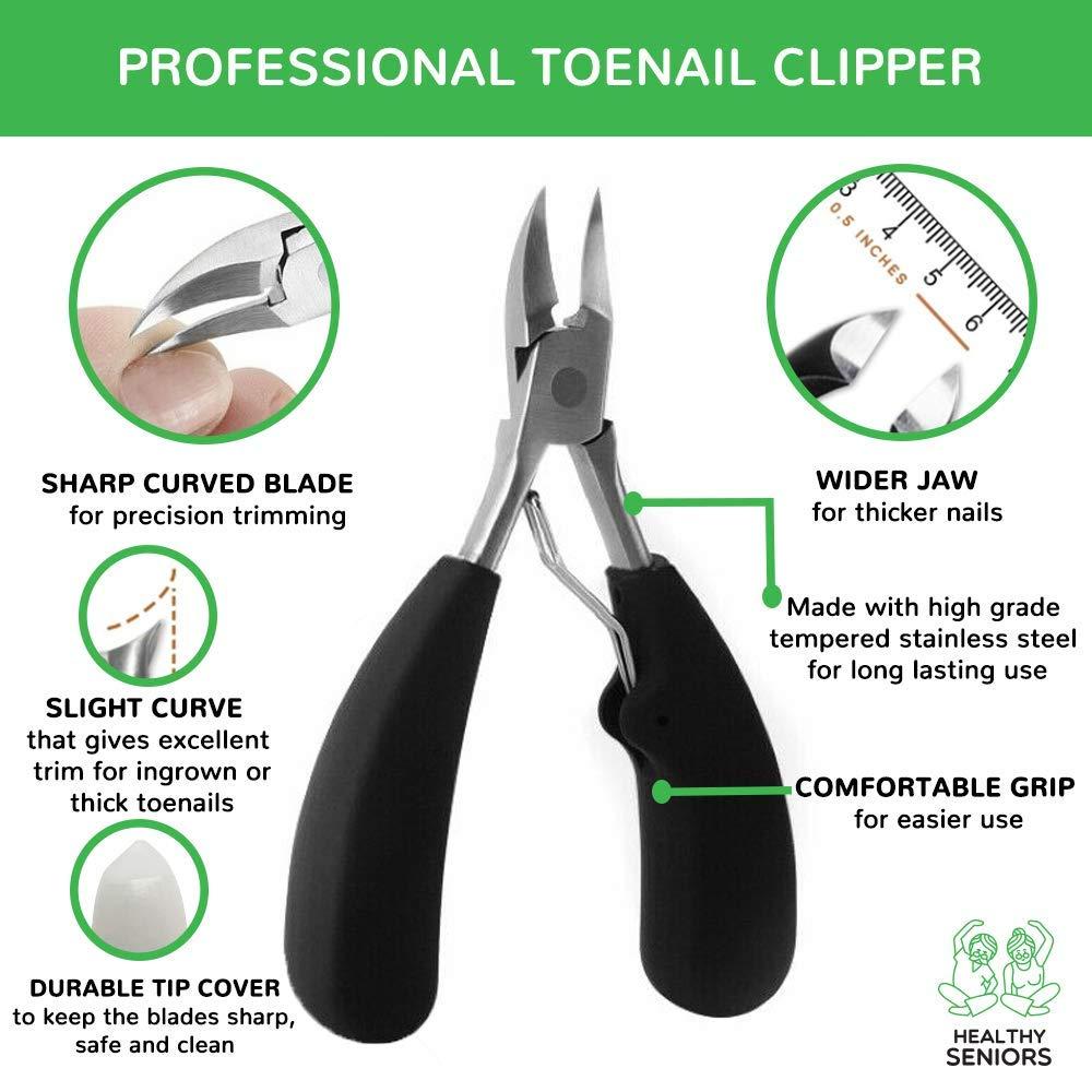 Healthy Seniors Nail Clipper Set Thick Nail Solution for Diabetics