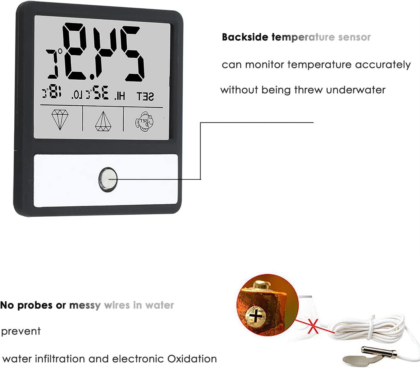 Buy capetsma Fish Tank Thermometer, Touch Screen Digital Aquarium