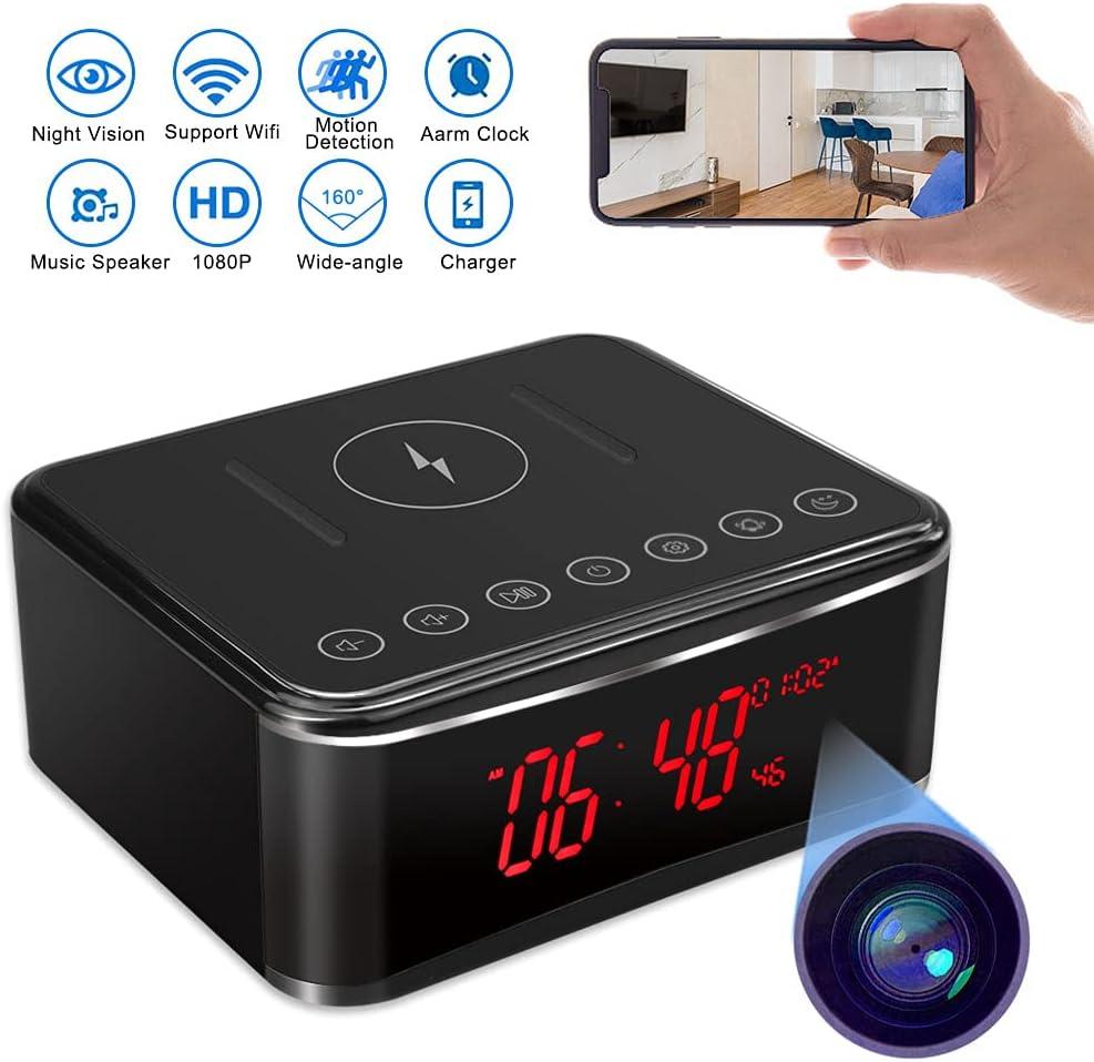 YuanFan Hidden Spy Camera with Video in Alarm Clock Black Buy