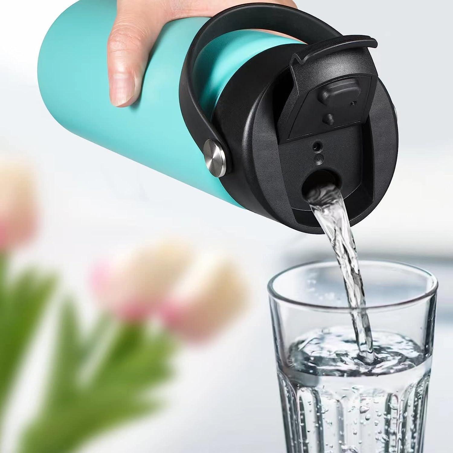 Tzuoieo Flip Lid for Hydro Flask Wide Mouth 32/40 oz - Black