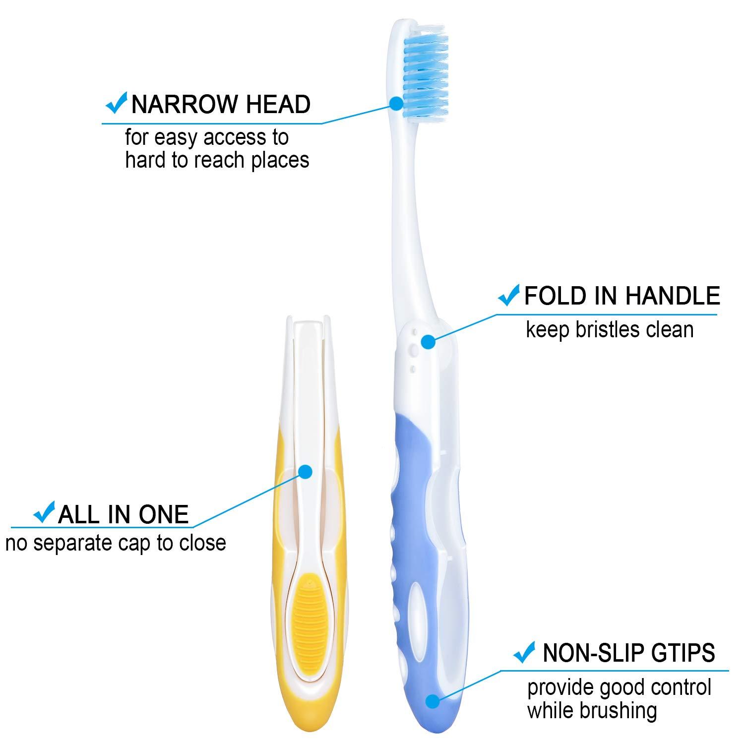 Travel Toothbrush, 3PCS Travel Toothbrush Set, Mini Zambia - View #4