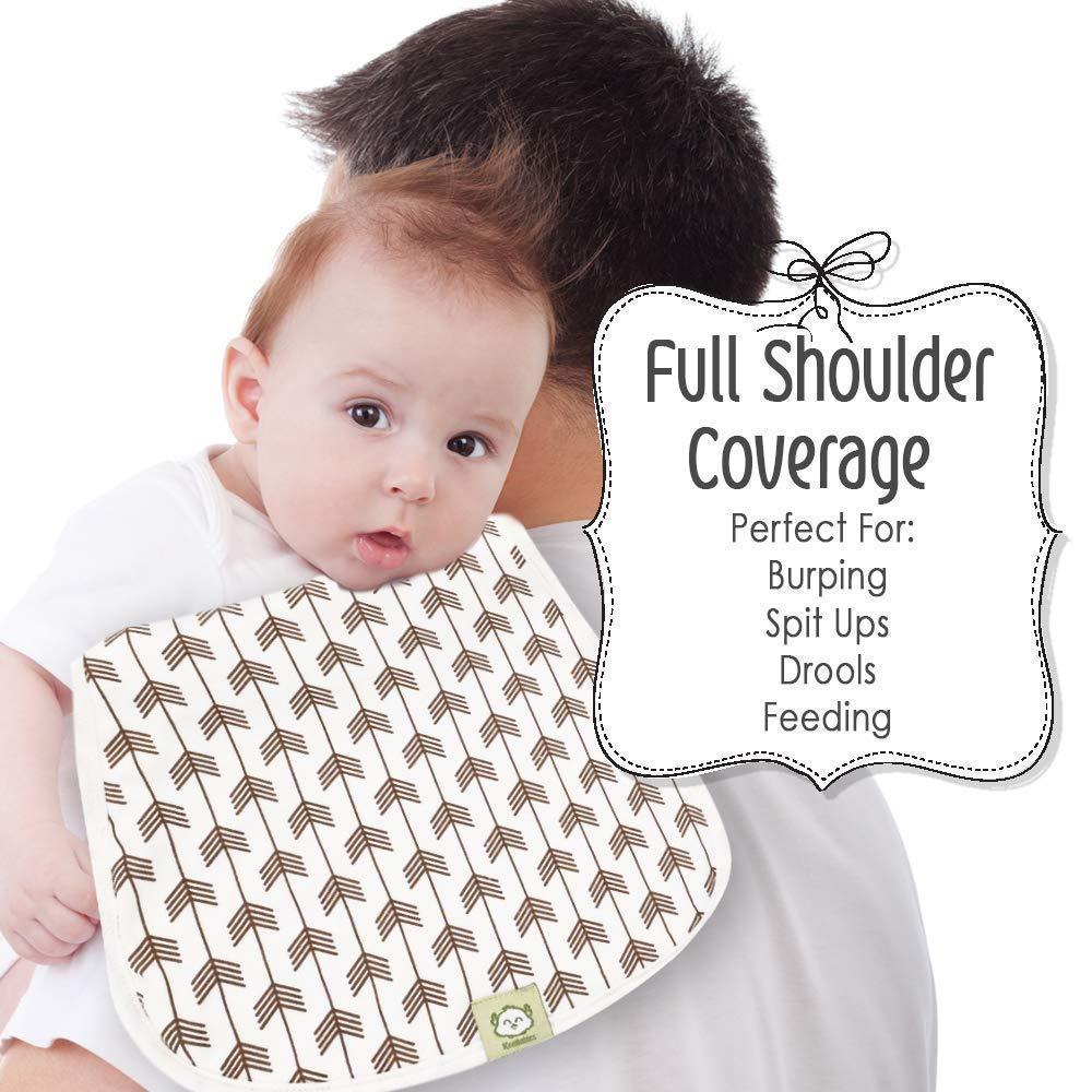 KeaBabies Organic Burp Cloths Pink Dreams 5 Pack