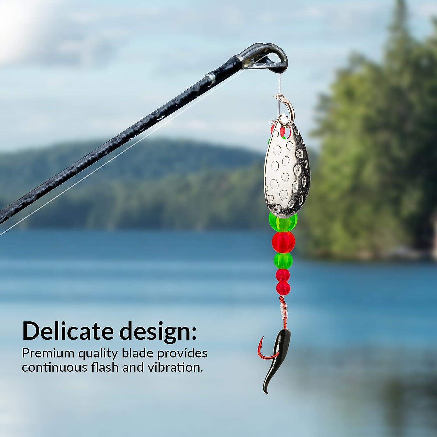 QualyQualy Fishing Lure Rig Spinnerbait, Walleye Rig Spinner Blades for  Lure Making Freshwater Saltwater Fishing Bait Rig A - Walleye Rig 5pcs