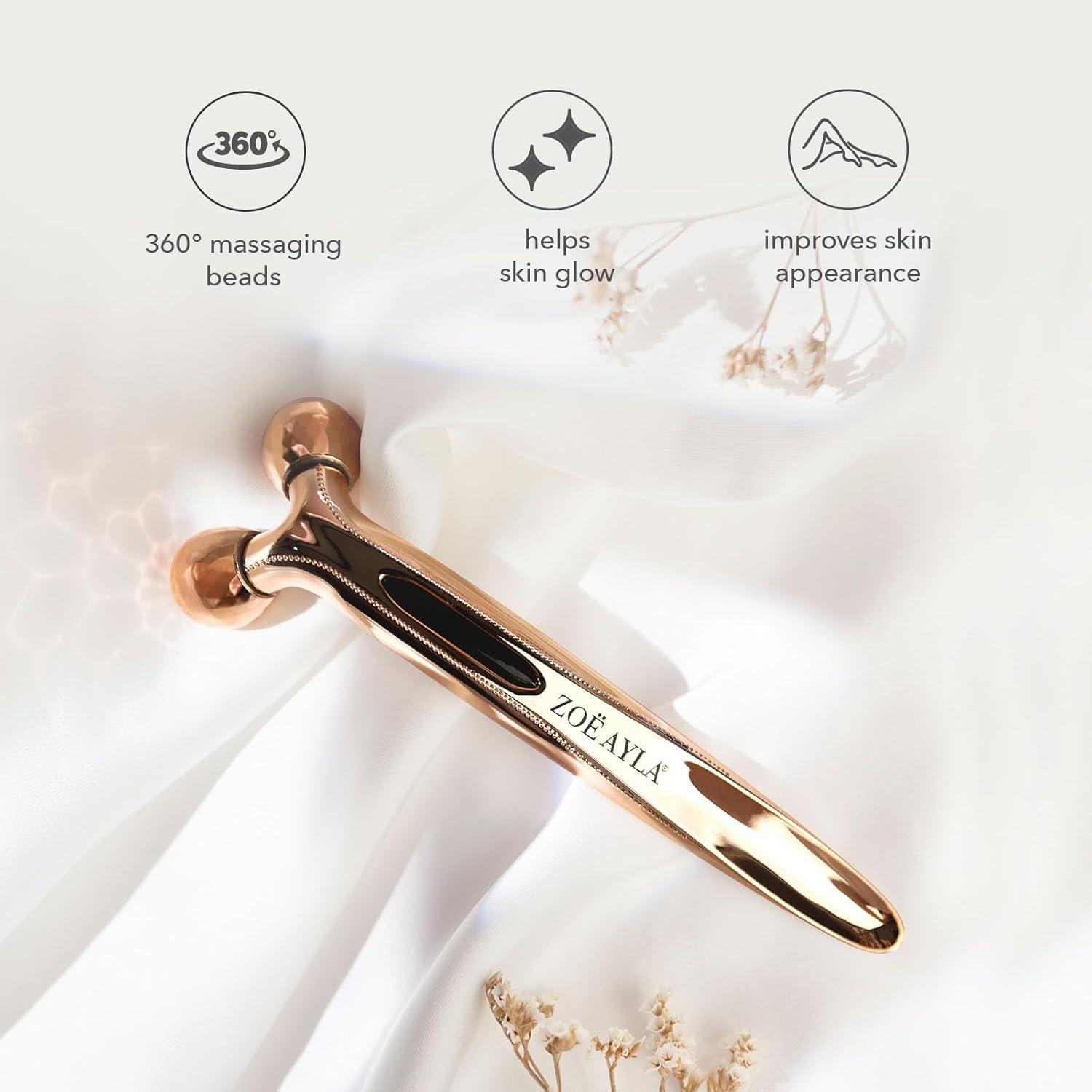 3D Face Roller Massager Tool Mini Anti-Wrinkle Metal Ball Roller for Double  Chin & Facial Fatigue | Travel-Friendly Skin Care | Buy Now with Express  International Delivery | GoSupps.com