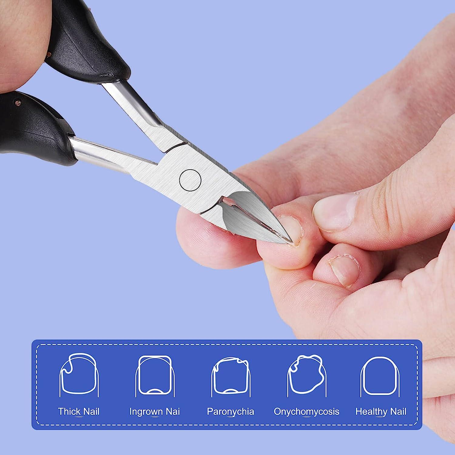 TEAORB Stainless Steel Ingrown Toenail Clippers for Thick & Ingrown