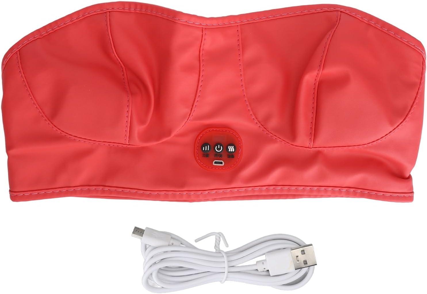 HOHXFYP USB Breast Massager Cotton Electric Vibration Breast Enlargement  Bra Wearable Bust Lift Enhancer Machine Shoulder Strap Included Red | Buy  Now with Express International Delivery | GoSupps.com