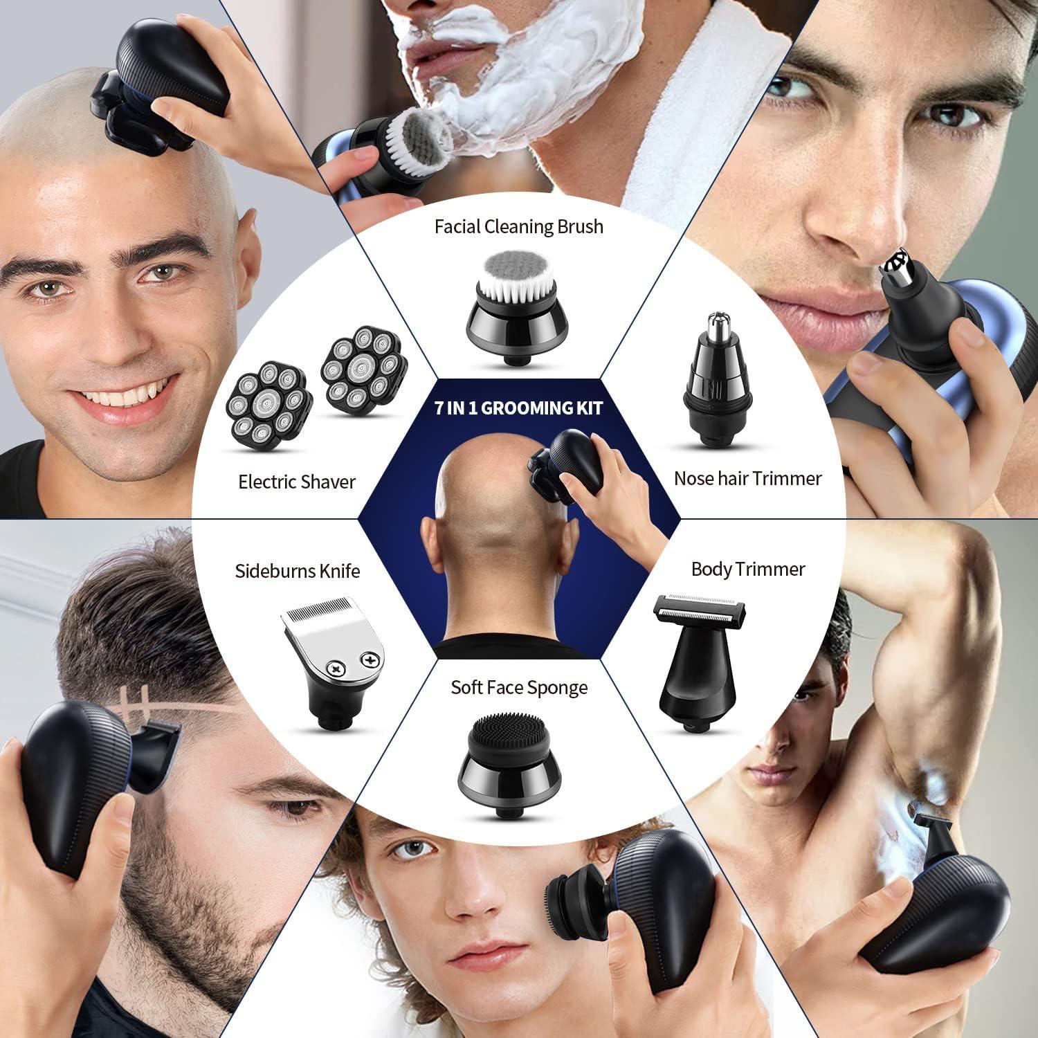 Men's Razor Electric Shaver Usb Rechargeable Rotary Shaver - Temu Canada - View #7