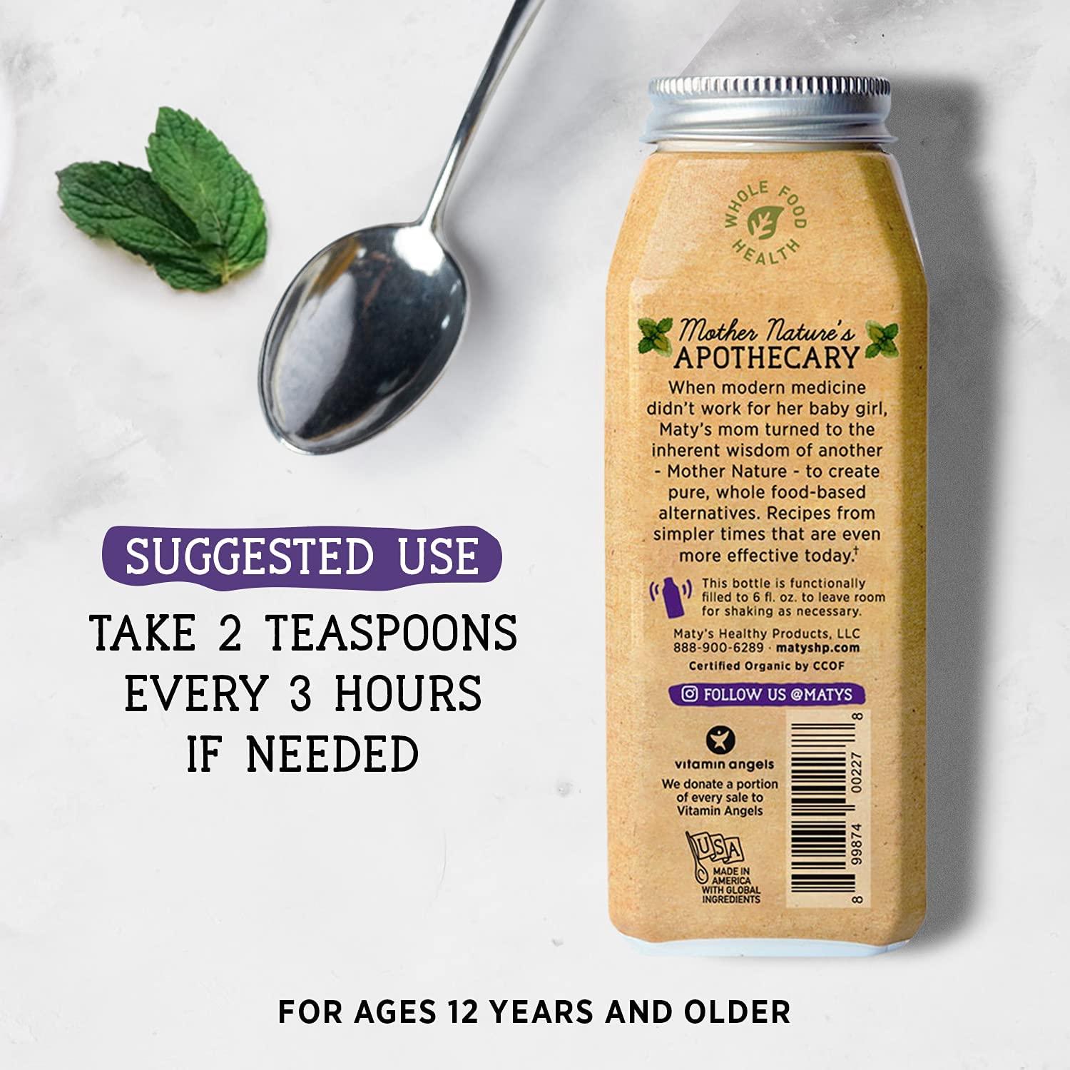 Matyâ€™s Organic Nighttime Cough Syrup Honey, Chamomile & Nutmeg 6