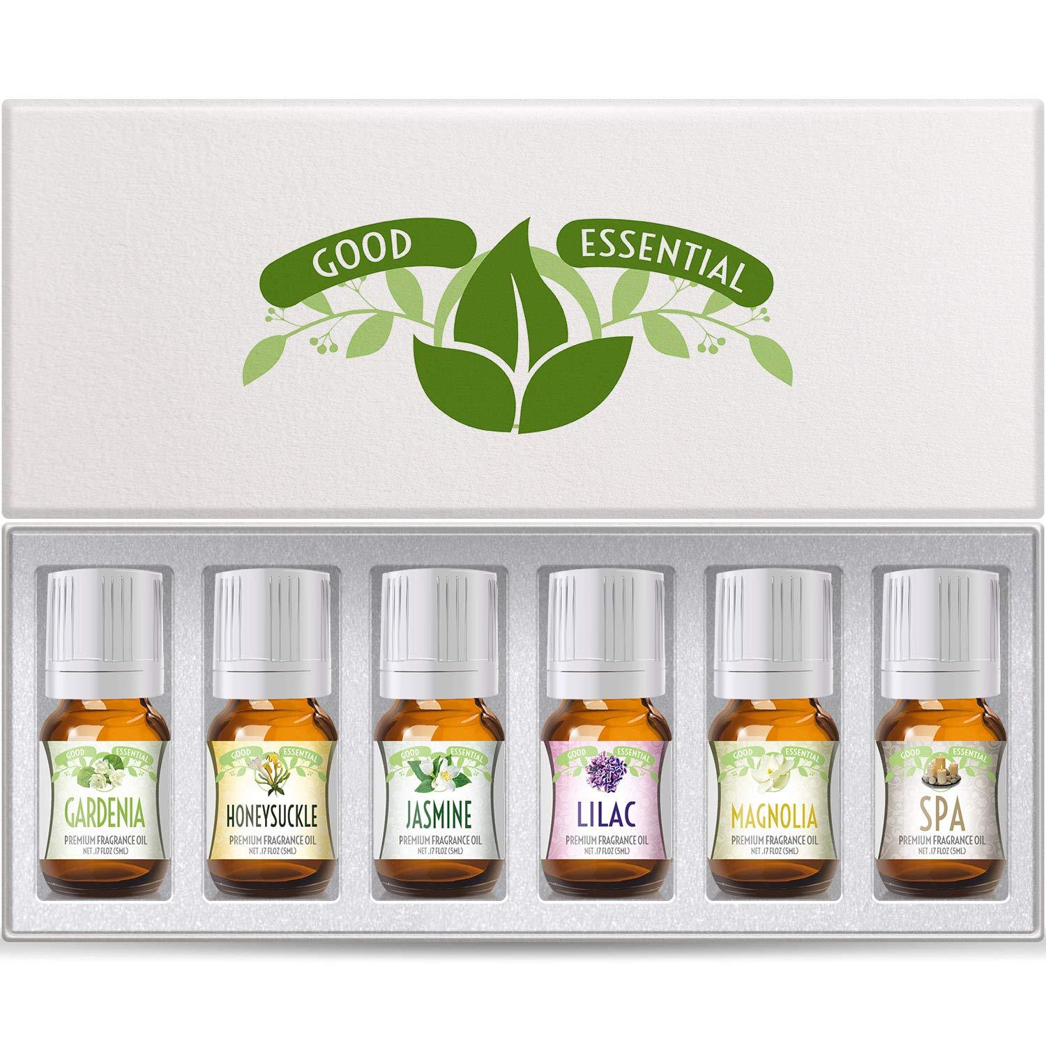 Fragrance Oils Set of 6 Scented Oils from Good Essential Gardenia Oil