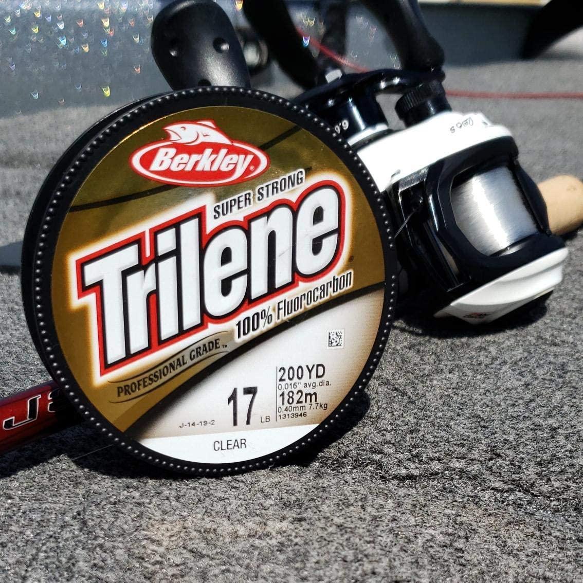 Berkley Trilene 100% Fluorocarbon Fishing Line/Leader Material 200 Yards  Clear 15 Pounds