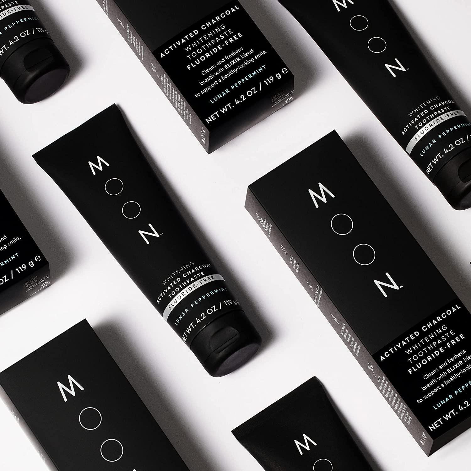 MOON Charcoal Whitening Toothpaste with Coconut FluorideFree Lunar