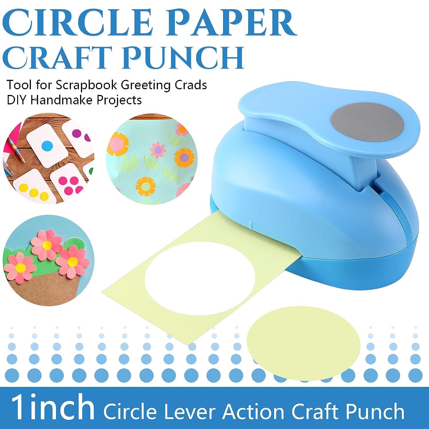 Circle Round Hole Punch Handmade Paper Scrapbooking Kids DIY Cutter Tool