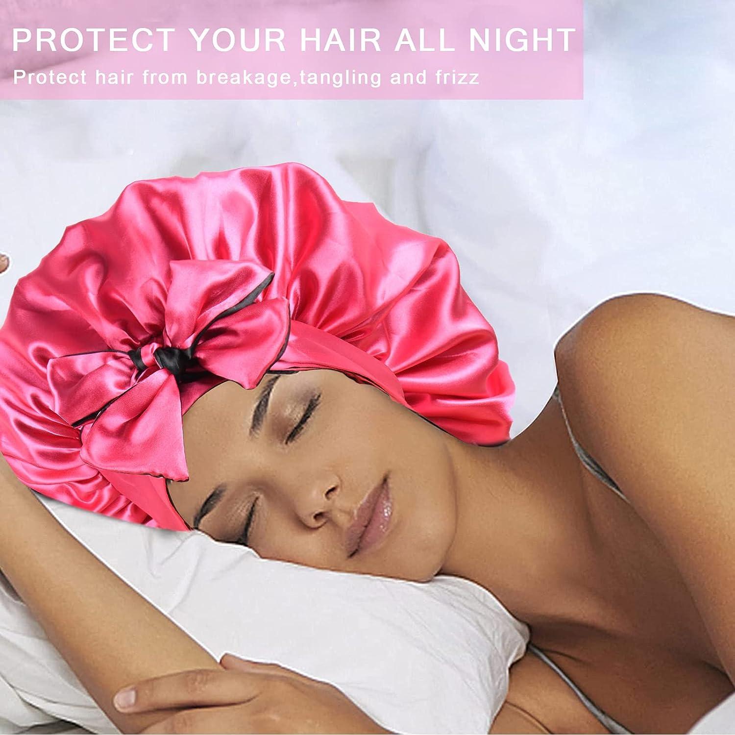 GLAM SATIN BONNET, Women's Luxurious Silky Satin Sleep Protective