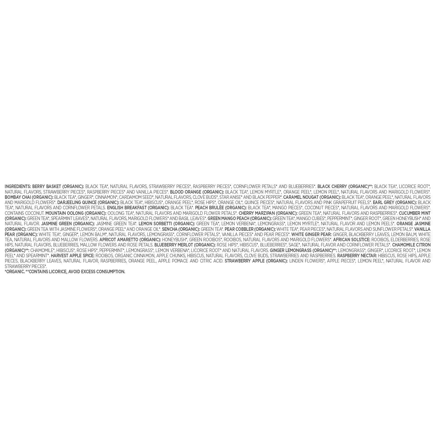 Tea Forte Assorted Tea Gift Set 28 Assorted Loose Leaf Teas Single