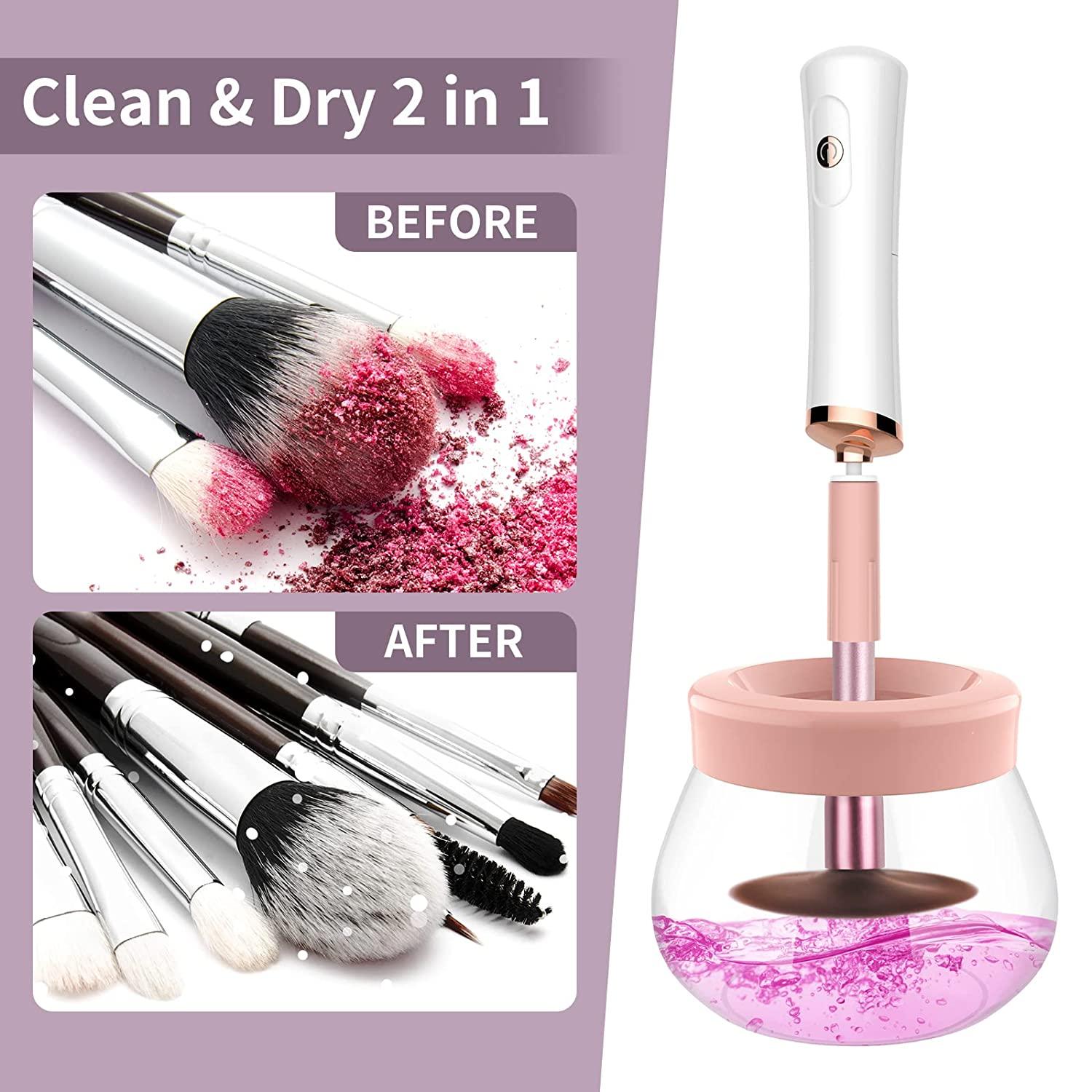 Makeup Brush Cleaner Dryer Electric Cosmetic Brush Cleaner Spinner
