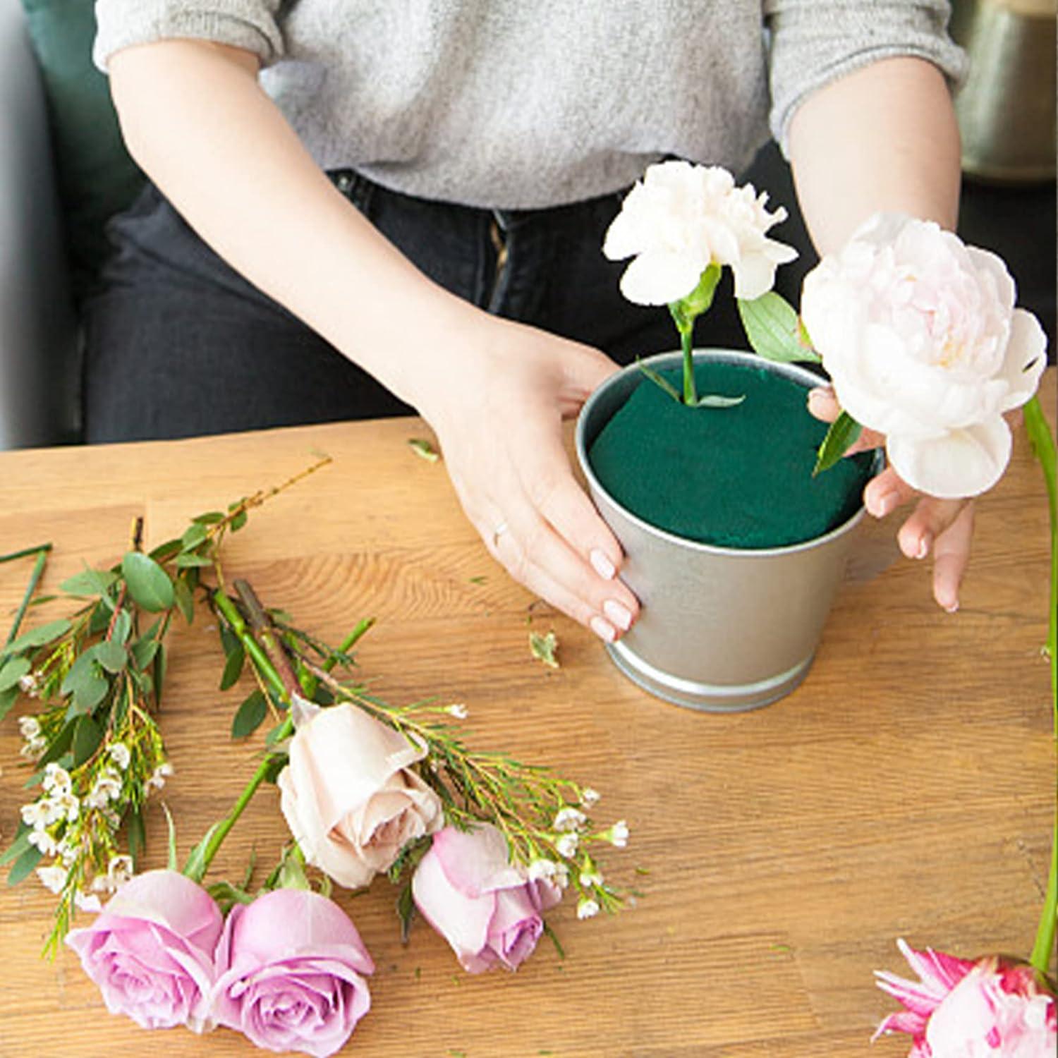 TOPHOUSE 3 Packs Floral Foam Blocks Wet Dry Green Florist Styrofoam Flower Foam Bricks