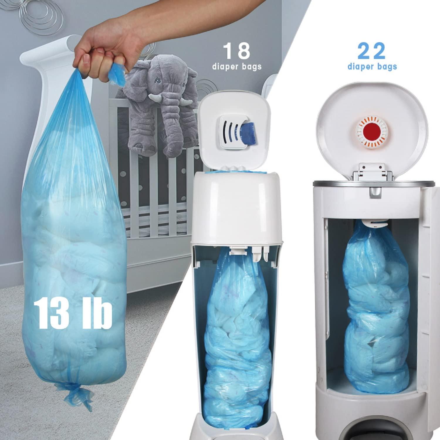 Ubbi Plastic Diaper Pail Bags - White - 75ct : Target