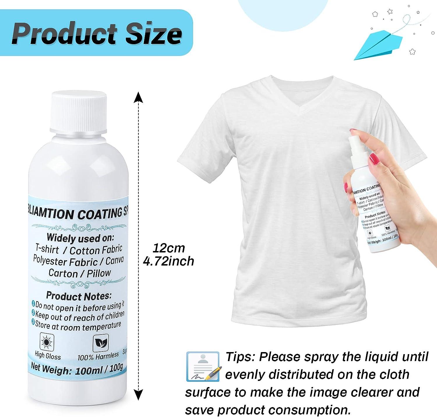100ml Sublimation Coating Spray For Cotton T-Shirts Pillows Canvas