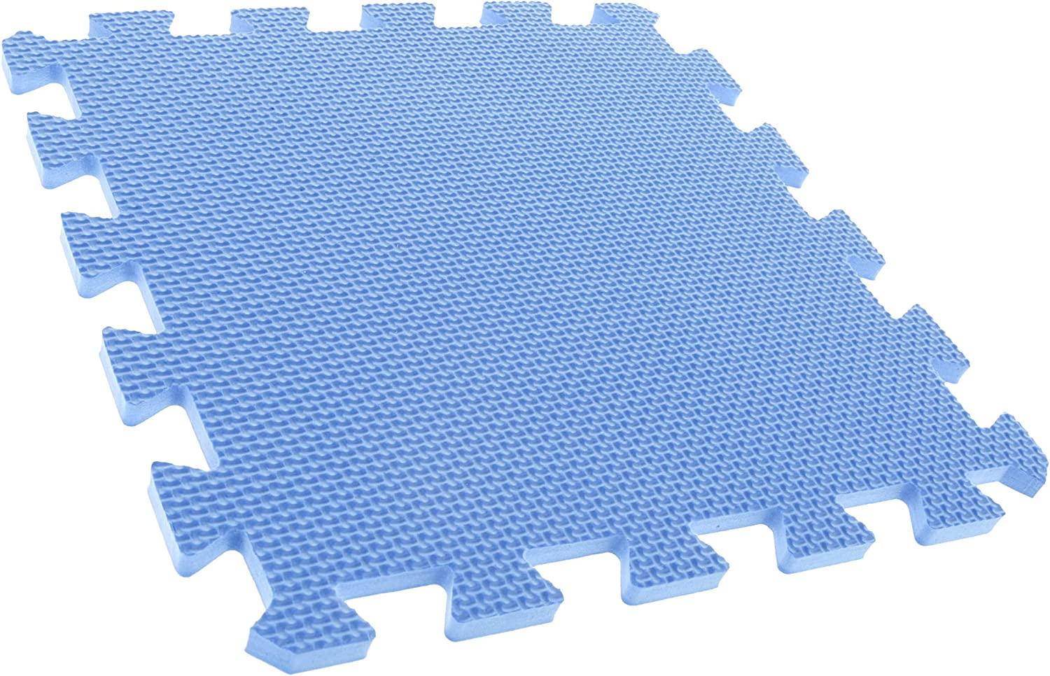 Stalwart 8Piece NonToxic Interlocking Foam Flooring Tiles for Kids MultiColored Play Mat