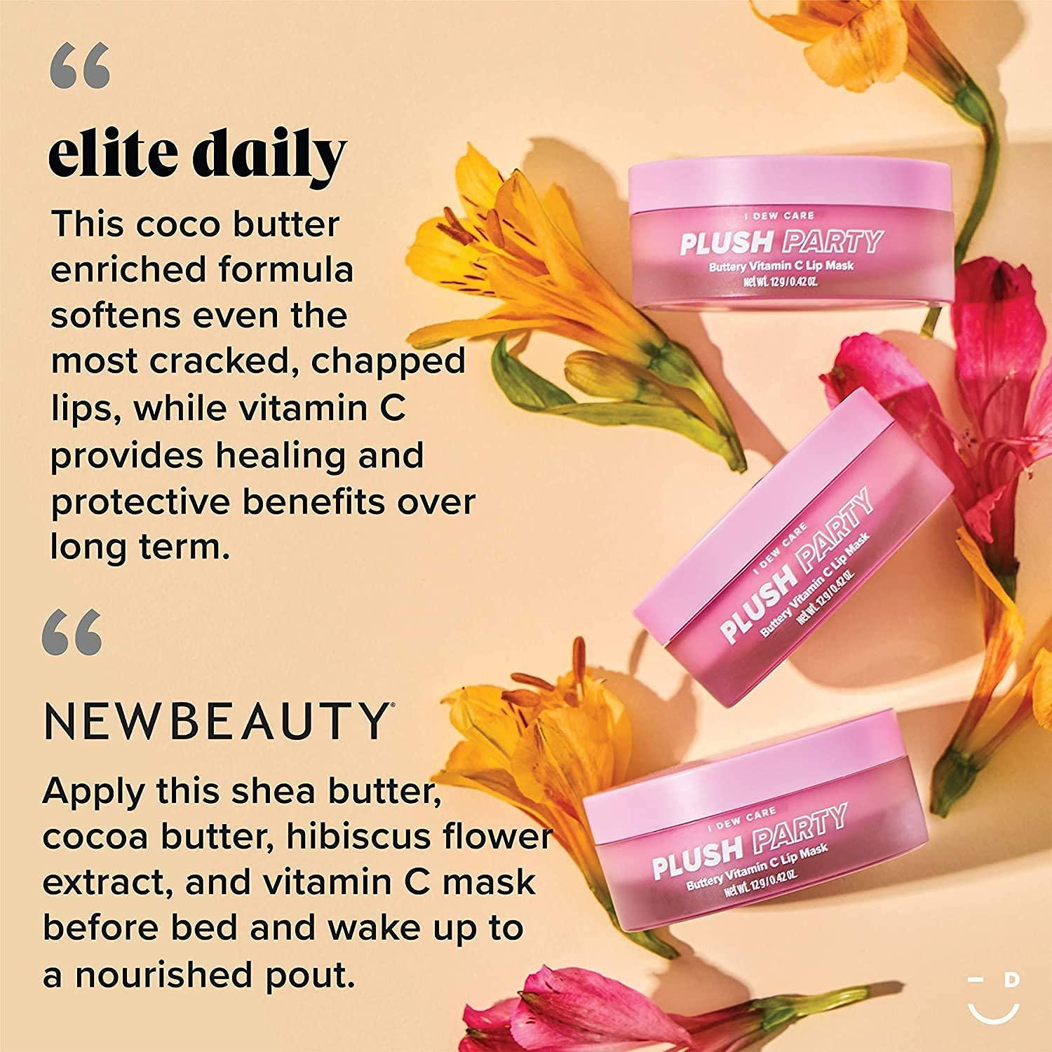 plush party buttery vitamin c lip mask I Dew Care Plush Party Vitamin C Lip Mask - 0.42 oz Hydrating Lip Treatment  | Buy Now with Express International Delivery