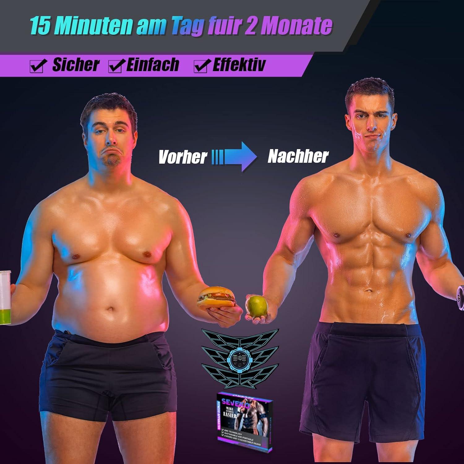 EMS Abdominal Muscle Trainer Full-Body Workout Device with