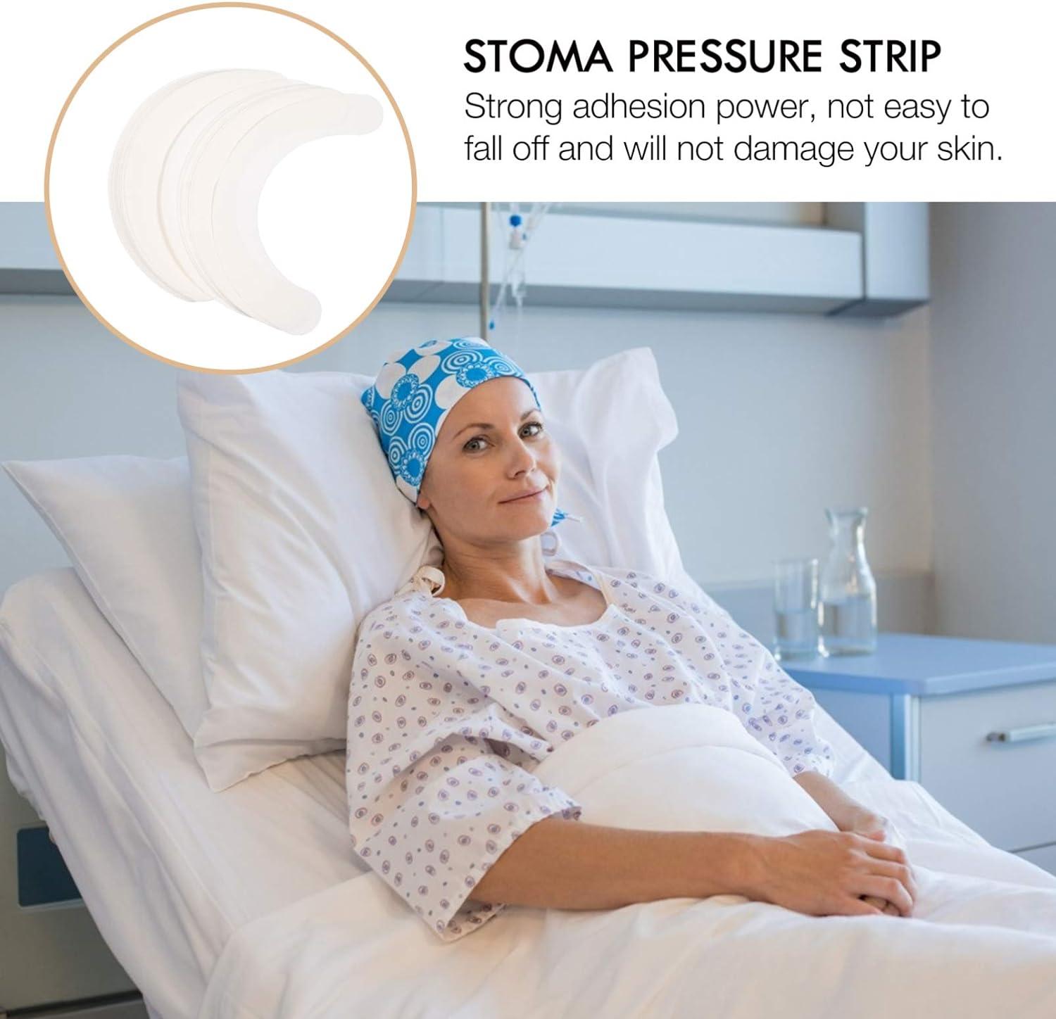 EXCEART Ostomy Adhesive Strips Ostomy Skin Strips Stoma Adhesive Strips