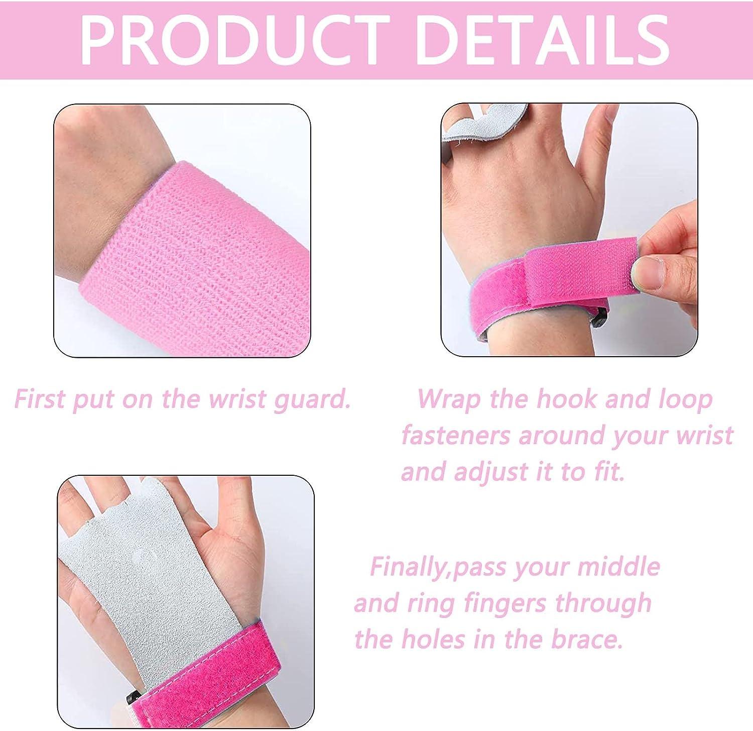 Amrta Gymnastics Grips Wristbands Sets for Girls Youth Kids 2 Pair Palm Protection Equipment